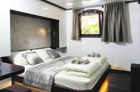 An ocean-view cabin on the main deck of the MV Felicita